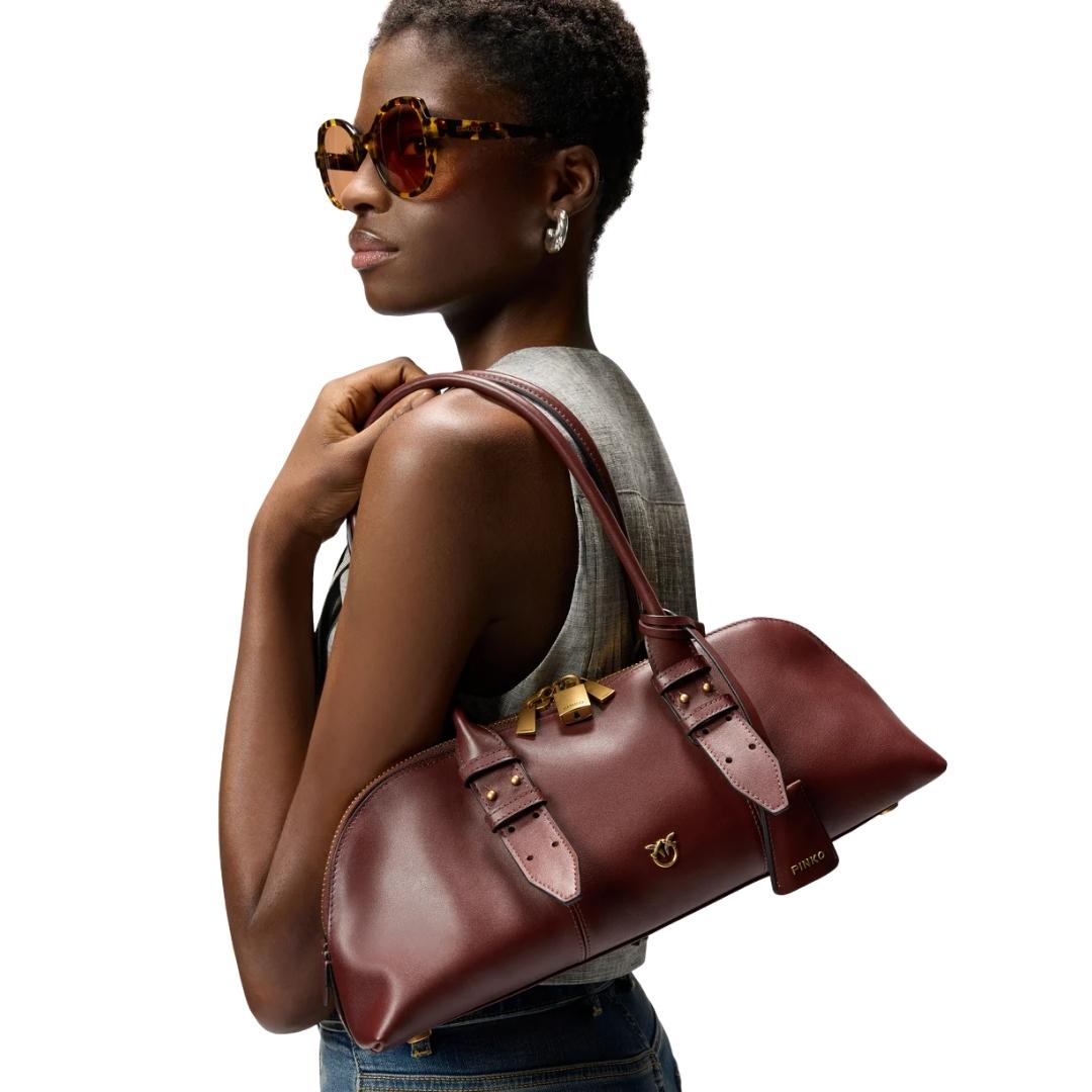 Borsa Grande a Spalla Escape Bag Horizontal in Pelle