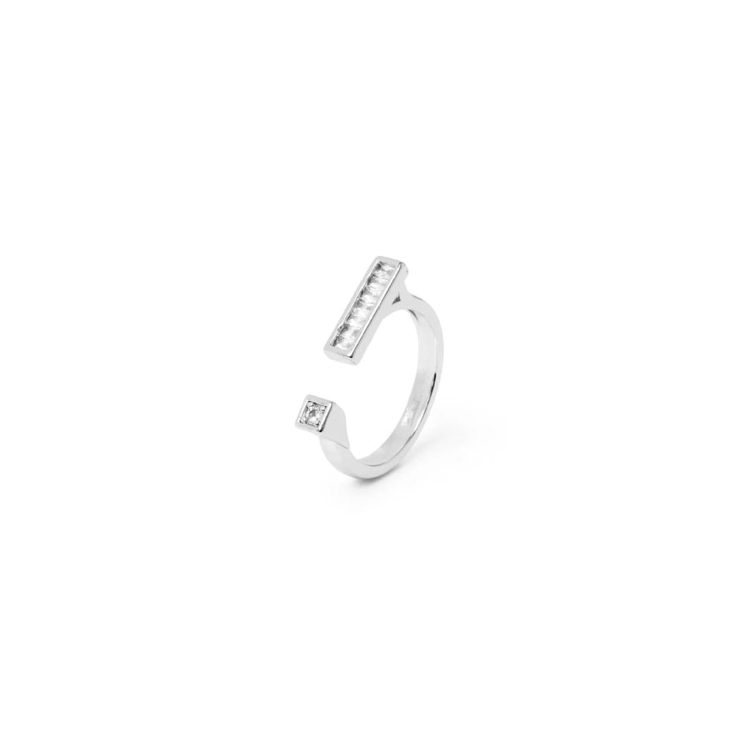 Anello a top aperto e barretta Rania