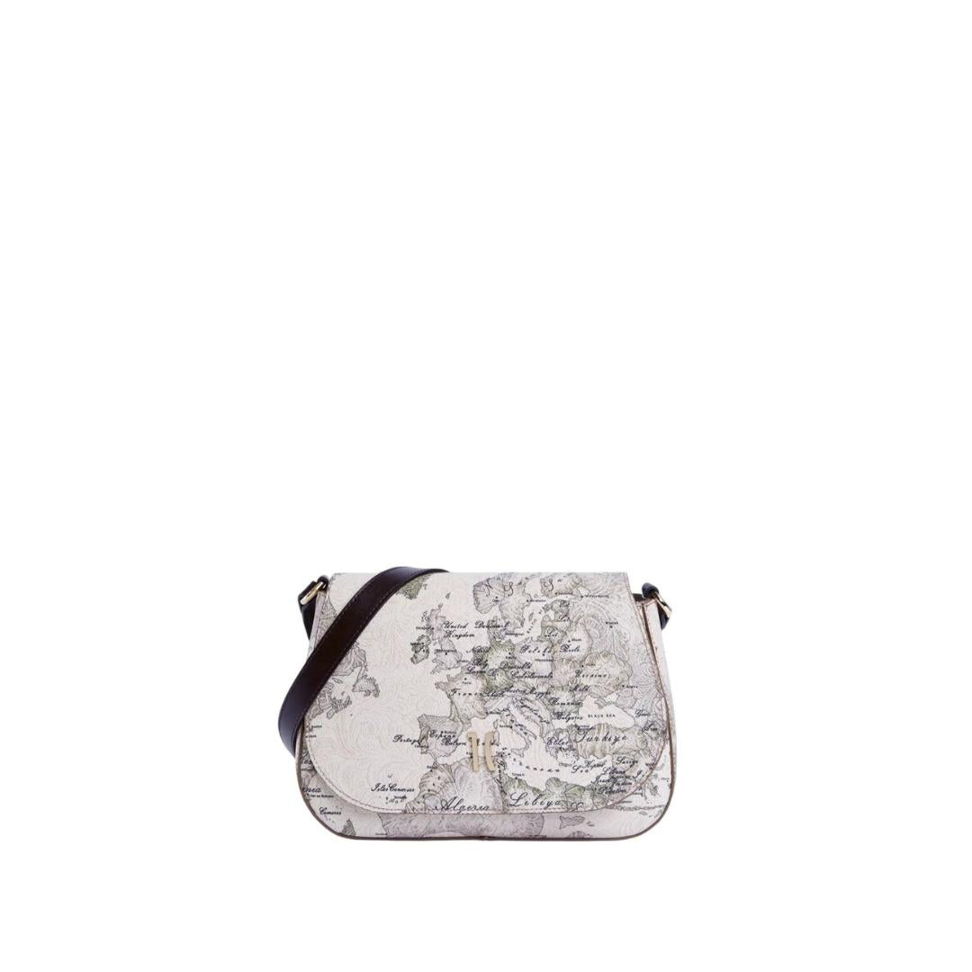 Borsa a Tracolla con Patta in Tessuto Goffrato Country Geo