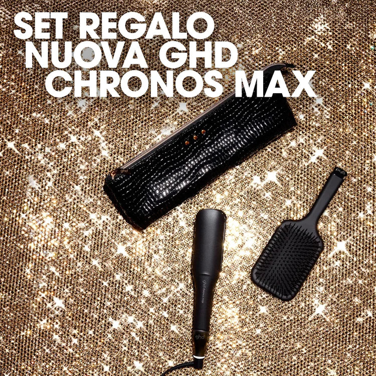 Cofanetto Styler ghd chronos max Gift Set - piastra per capelli professionale + paddle brush