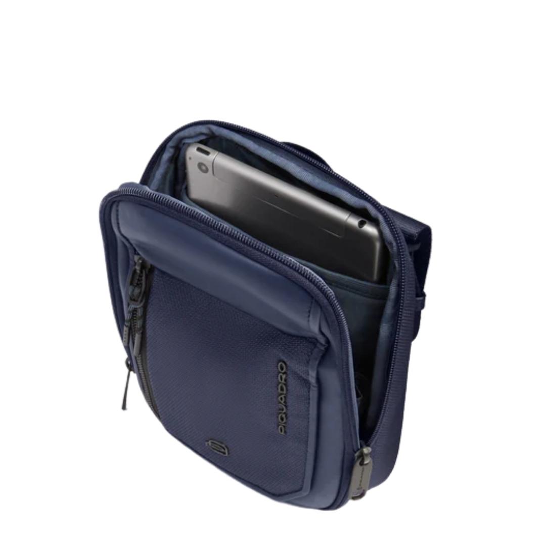 Borsello Uomo Porta iPad®mini in Tessuto Riciclato