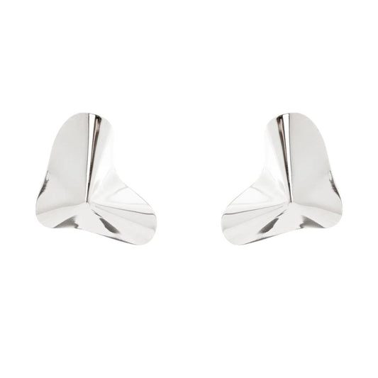 Orecchini con Triangolare Ondulato Amaranta