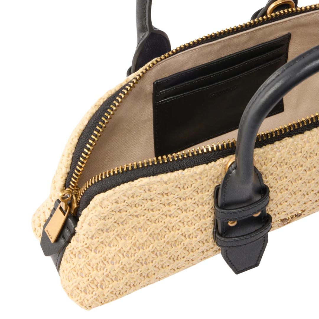 Borsa piccola a mano Escape Bag Horizontal in rafia