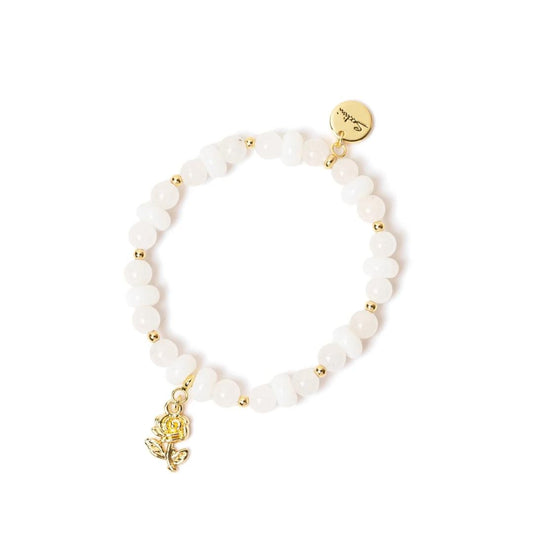 Bracciale Elastico Sfere, Anelli e Rosa Summer Bouquet