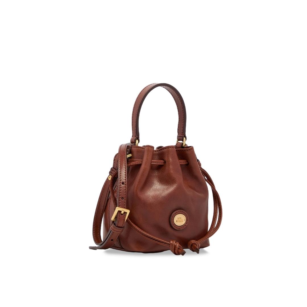 Borsa Secchiello Pelle con Tracolla Mini Size