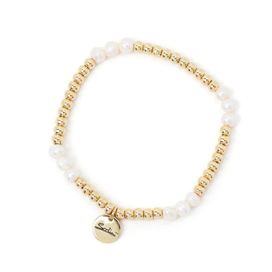 Bracciale elastico boule e perle Andromeda