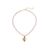 Collana Corta Sfere e Cuore Naos