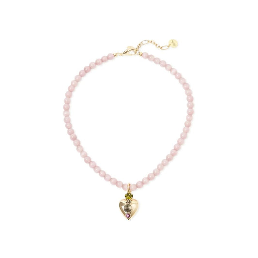Collana Corta Sfere e Cuore Naos
