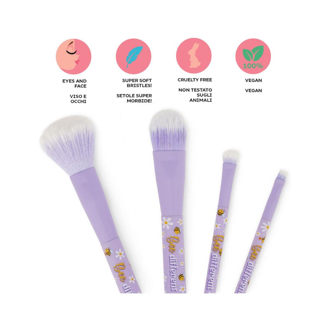 Set di 4 Pennelli per il Trucco Oh My Glow