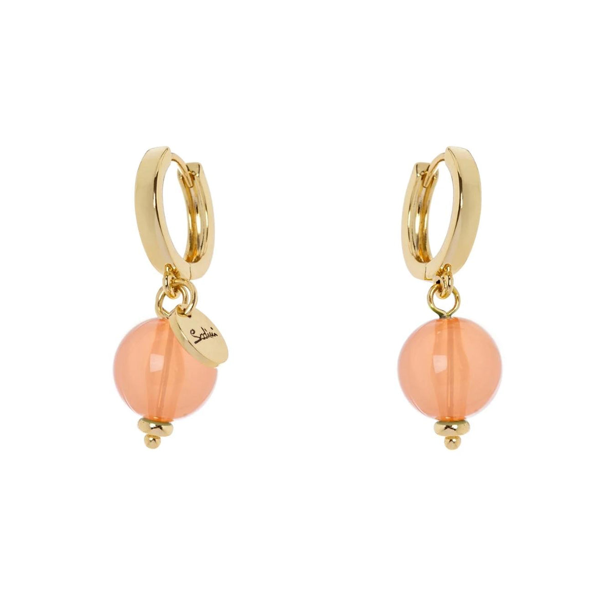 Orecchini a Cerchietto e Boule Pendente Chantal