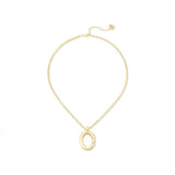 Collana Corta Pendente Ovale cristalli Emilia