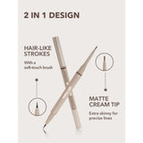 Matita per Sopracciglia 2 in 1 Brows On Demand