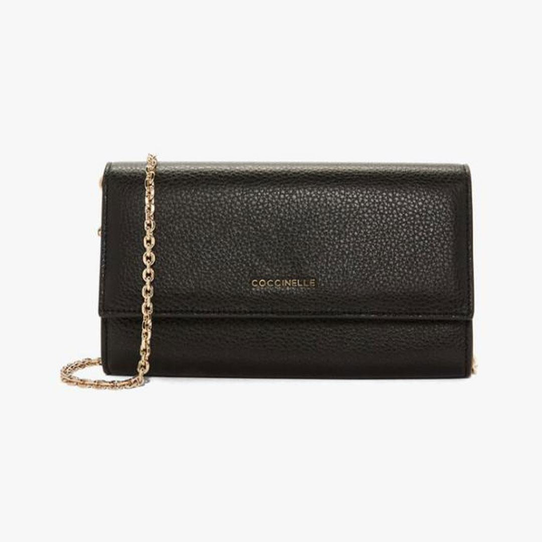 Portafoglio Metallic Soft Tracolla