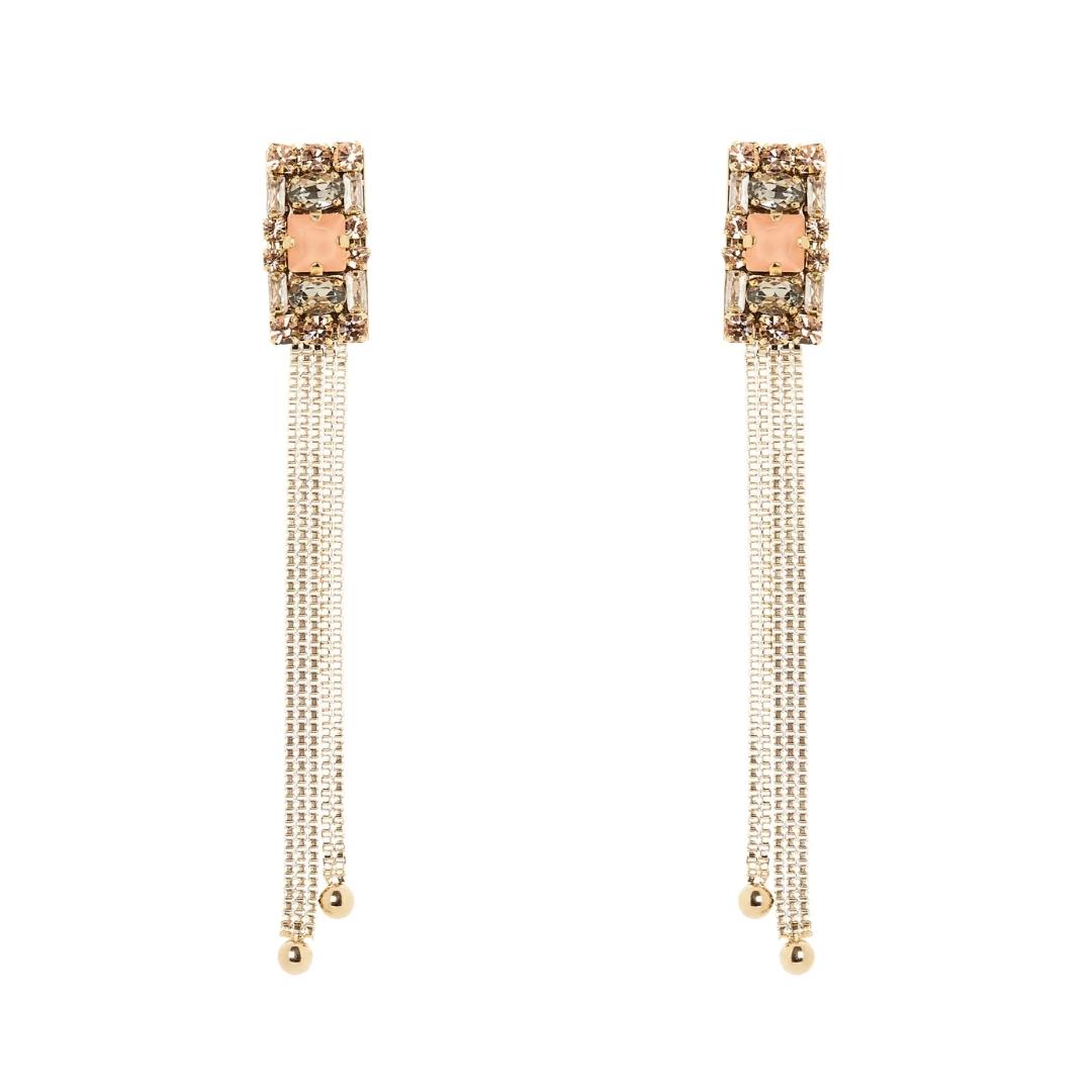 Orecchini Charm due Catene Hera