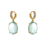 Orecchini Cerchietto e Cabochon Pendente Blossom