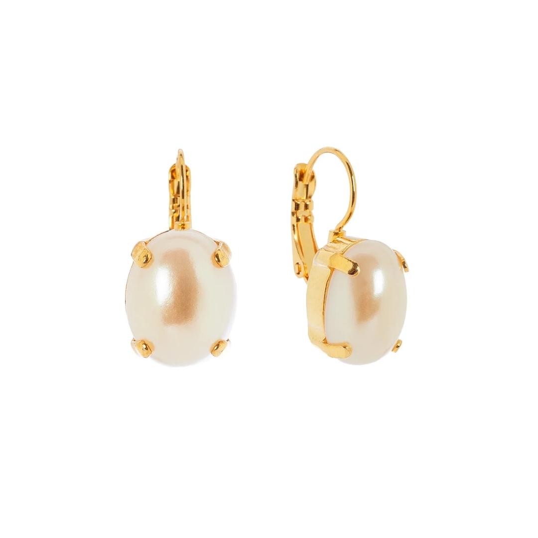 Orecchini monachella con perla cabochon Grace