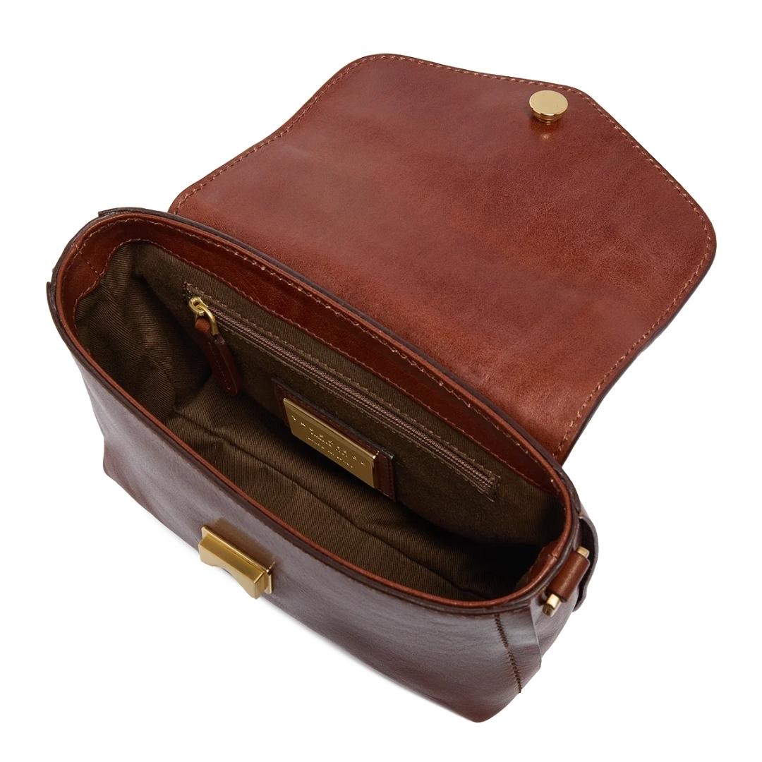 Mini Borsa a Mano in Pelle con Tracolla Rimovibile