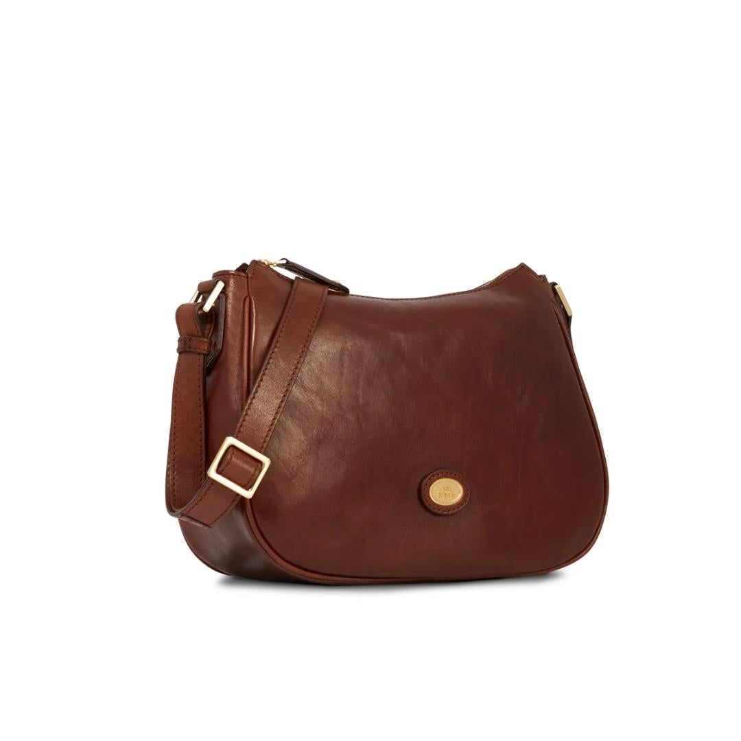 Borsa in Pelle con Tracolla e Zip