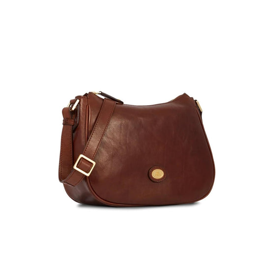 Borsa in Pelle con Tracolla e Zip