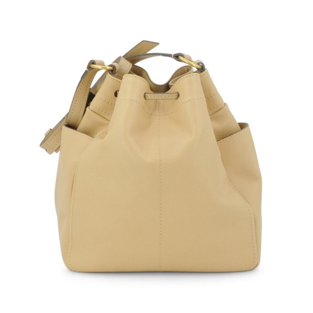 Borsa Secchiello in Pelle con Tracolla Letizia