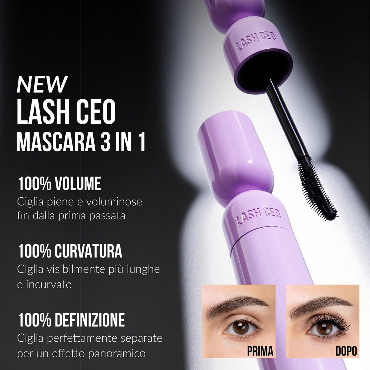 Lash Ceo Mascara Volume, Curvatura e Definizione