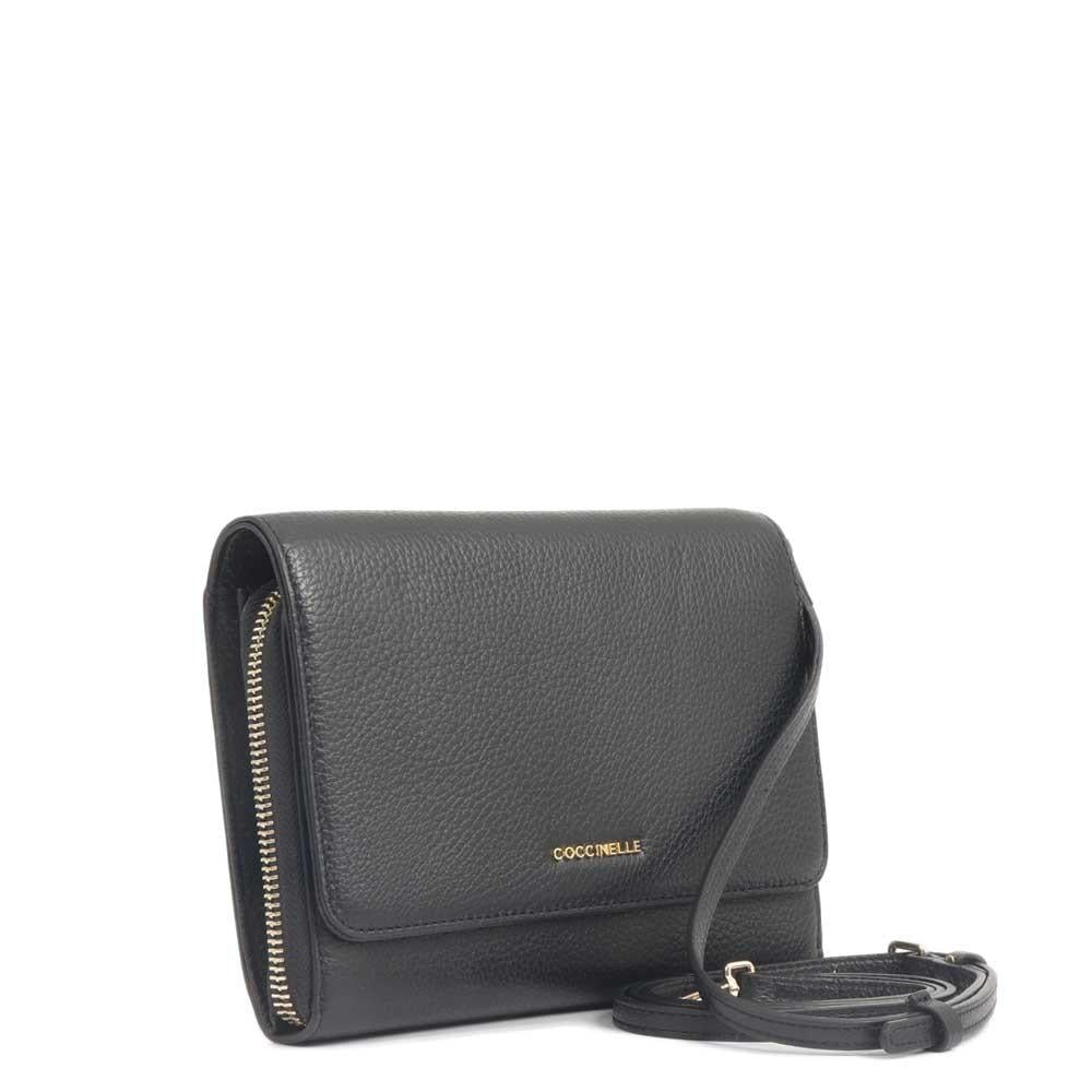 Portafoglio Metallic Soft Tracolla