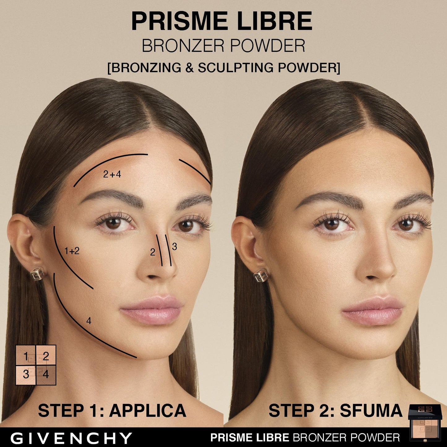 Prisme Libre Bronzer Powder - Bronzer & Contour in Polvere 4-Colori