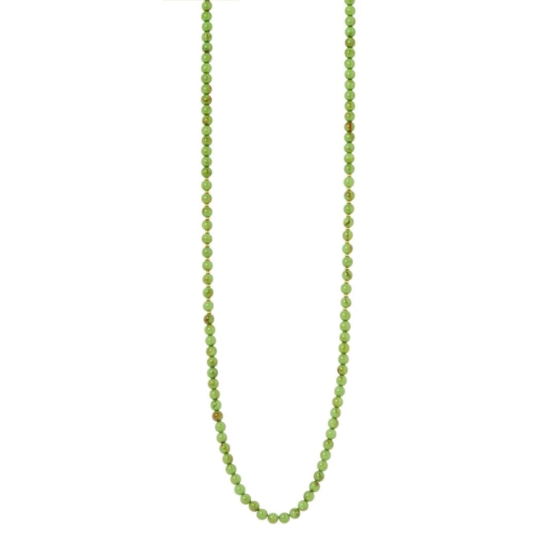 Collana lunga boule verdi Apuana