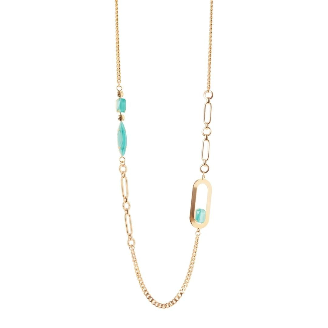 Collana lunga groumette e charm Ribera