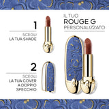 Rouge G Blooming Denim La cover gioiello con doppio specchio - Edizione Limitata Il rossetto ultra-care personalizzabile