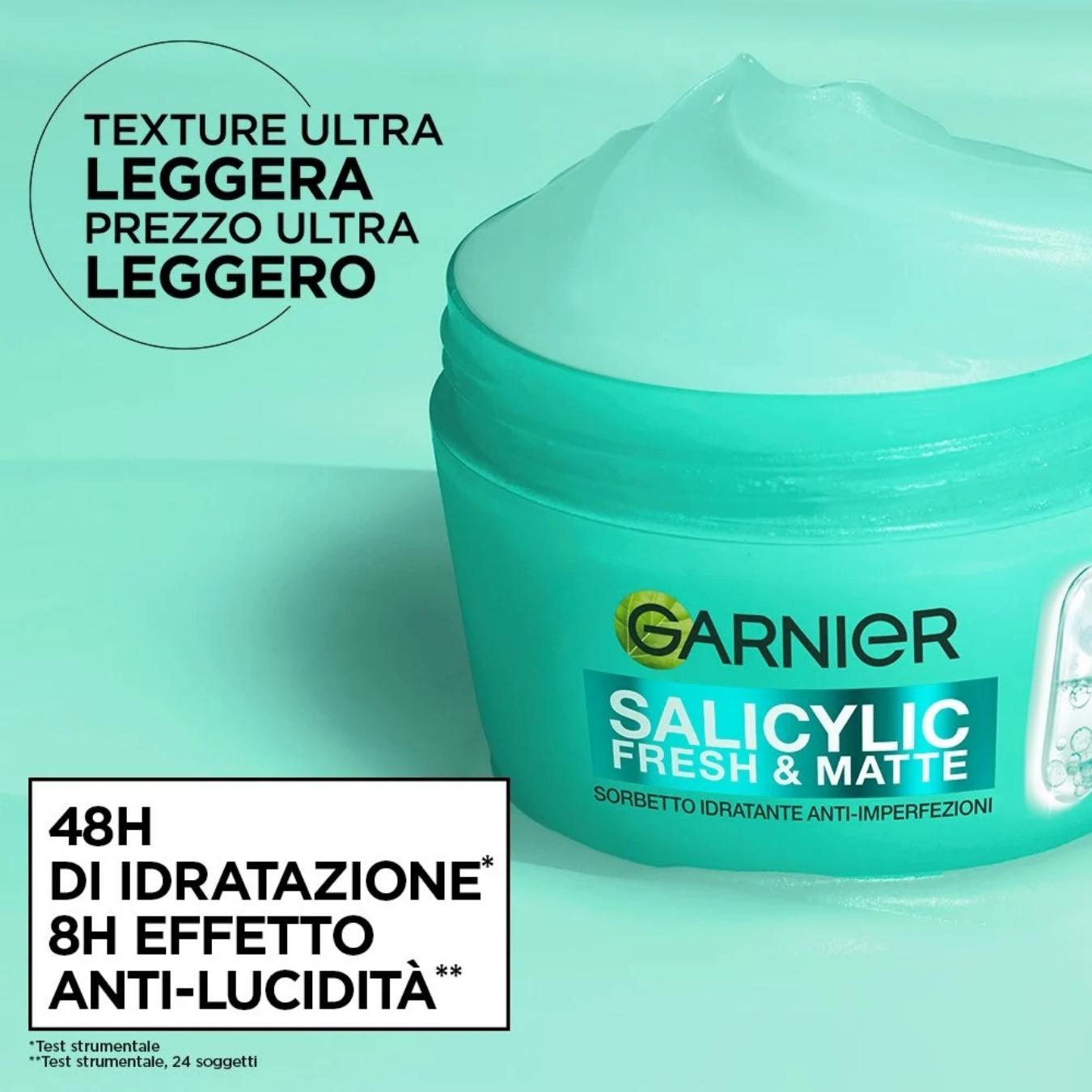 SkinActive Fresh&Matte Salicylic Crema Sorbetto Idratante Anti-imperfezioni