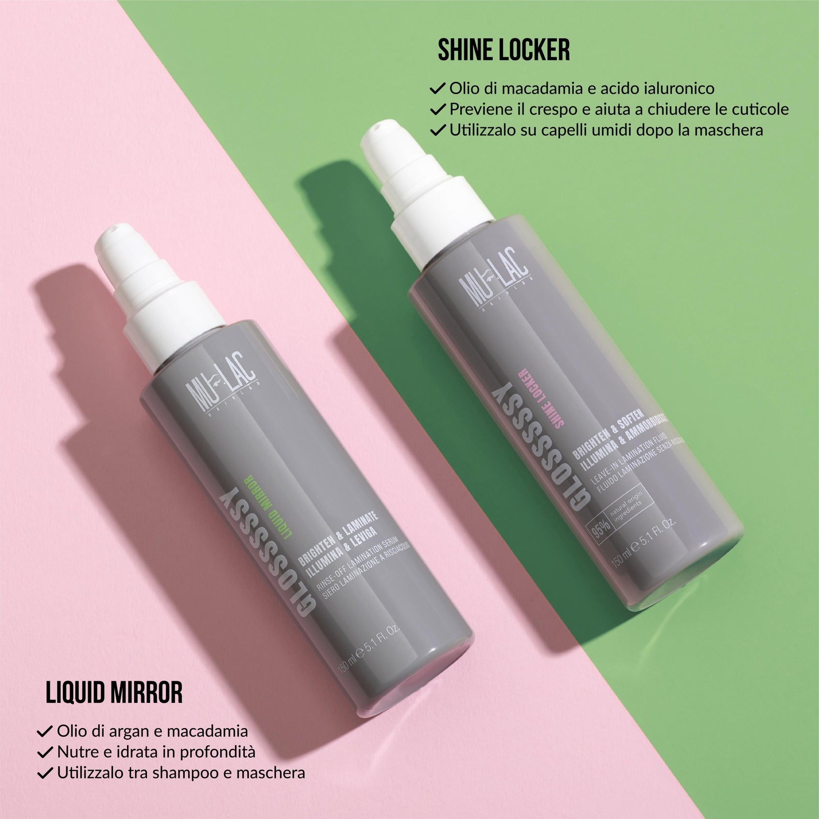 Glosssssy Liquid Mirror - Siero Laminazione a Risciacquo