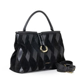 Borsa a Mano Scamosciata Lisbet Patch