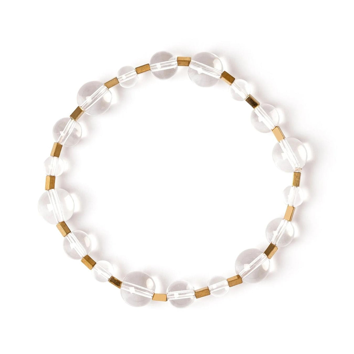 Bracciale Elastico Sfere e Barrette Clorofilla