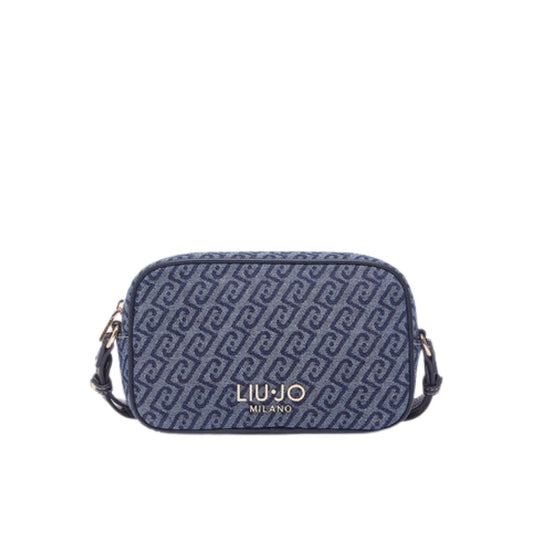 Piccola Borsa a Tracolla in Denim Jacquard