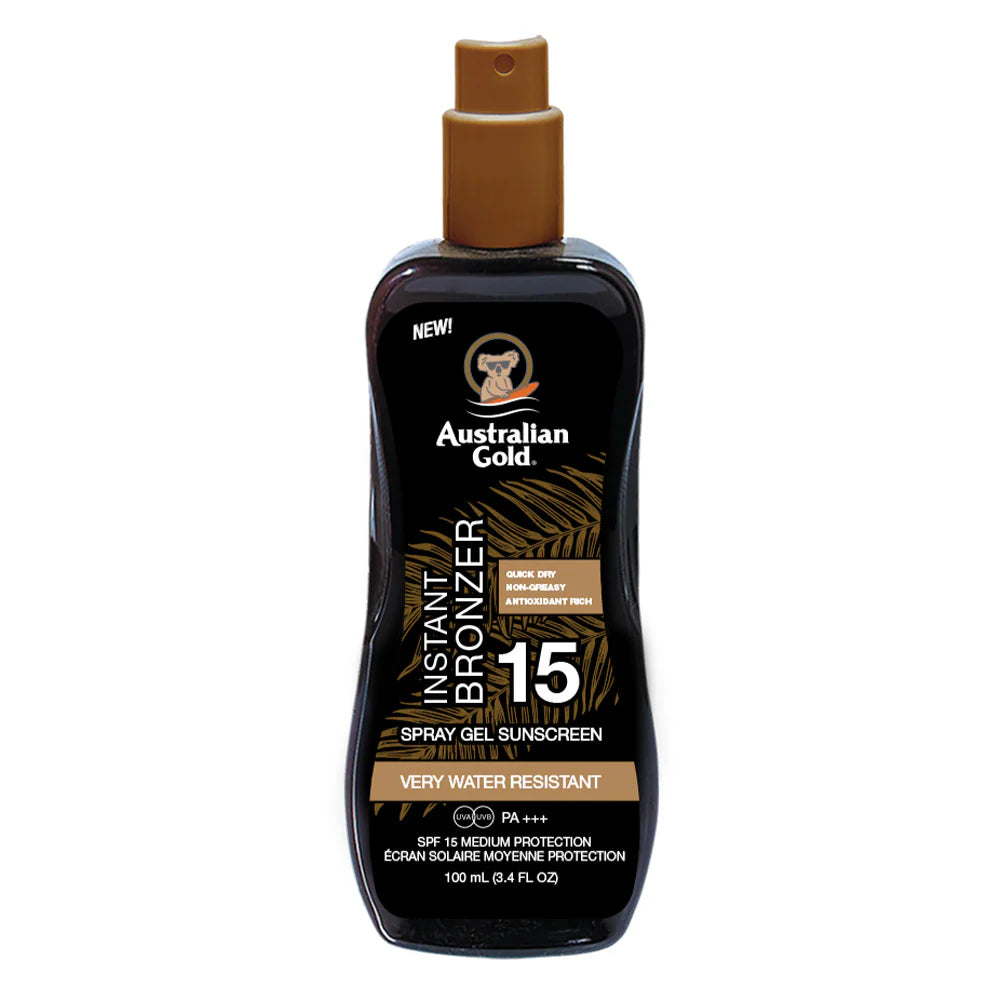 Protezione Solare SPF15 Instant Bronzer Spray Gel - Travel Size