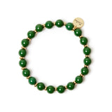 Bracciale elastico boule verde intenso Apuana