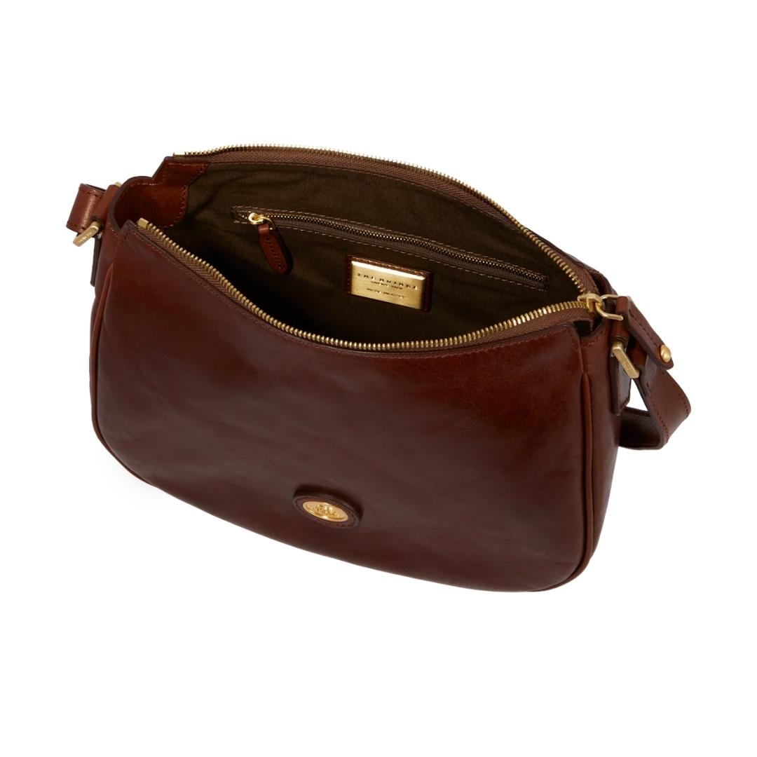 Borsa in Pelle con Tracolla e Zip