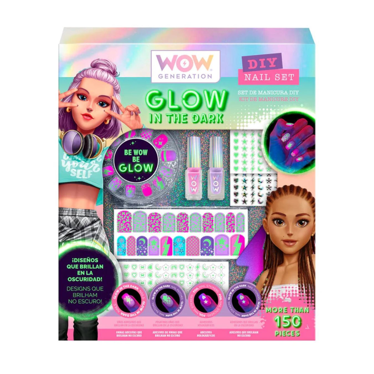 Set Manicure GLow In The Dark
