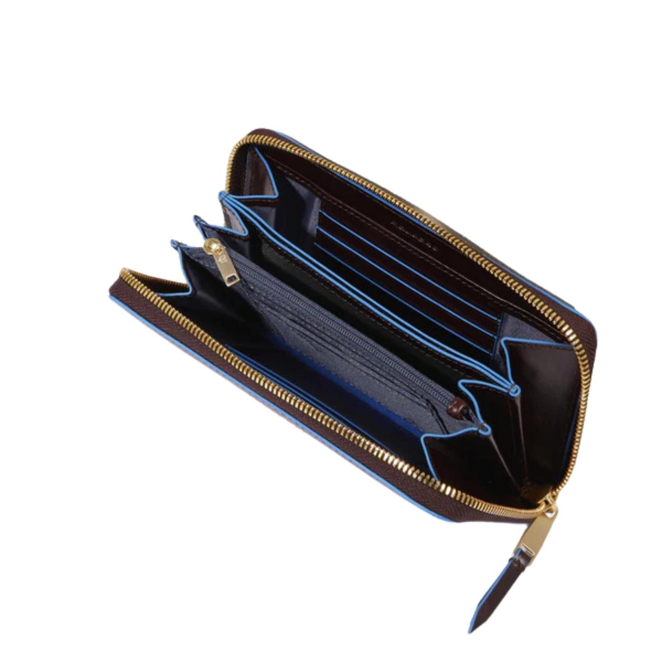 Portafogli donna grande con zip