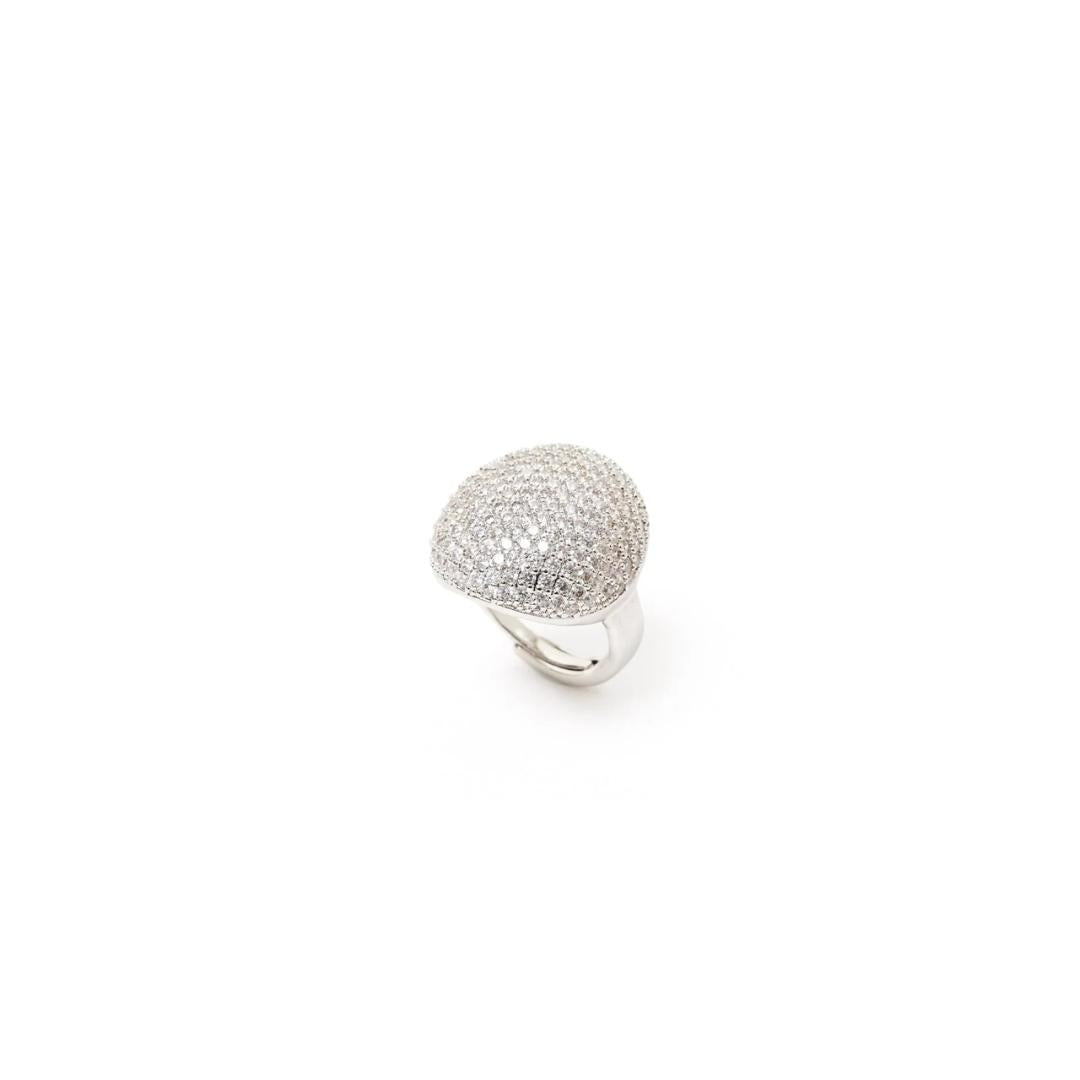 Anello Cupola Pavè Deva