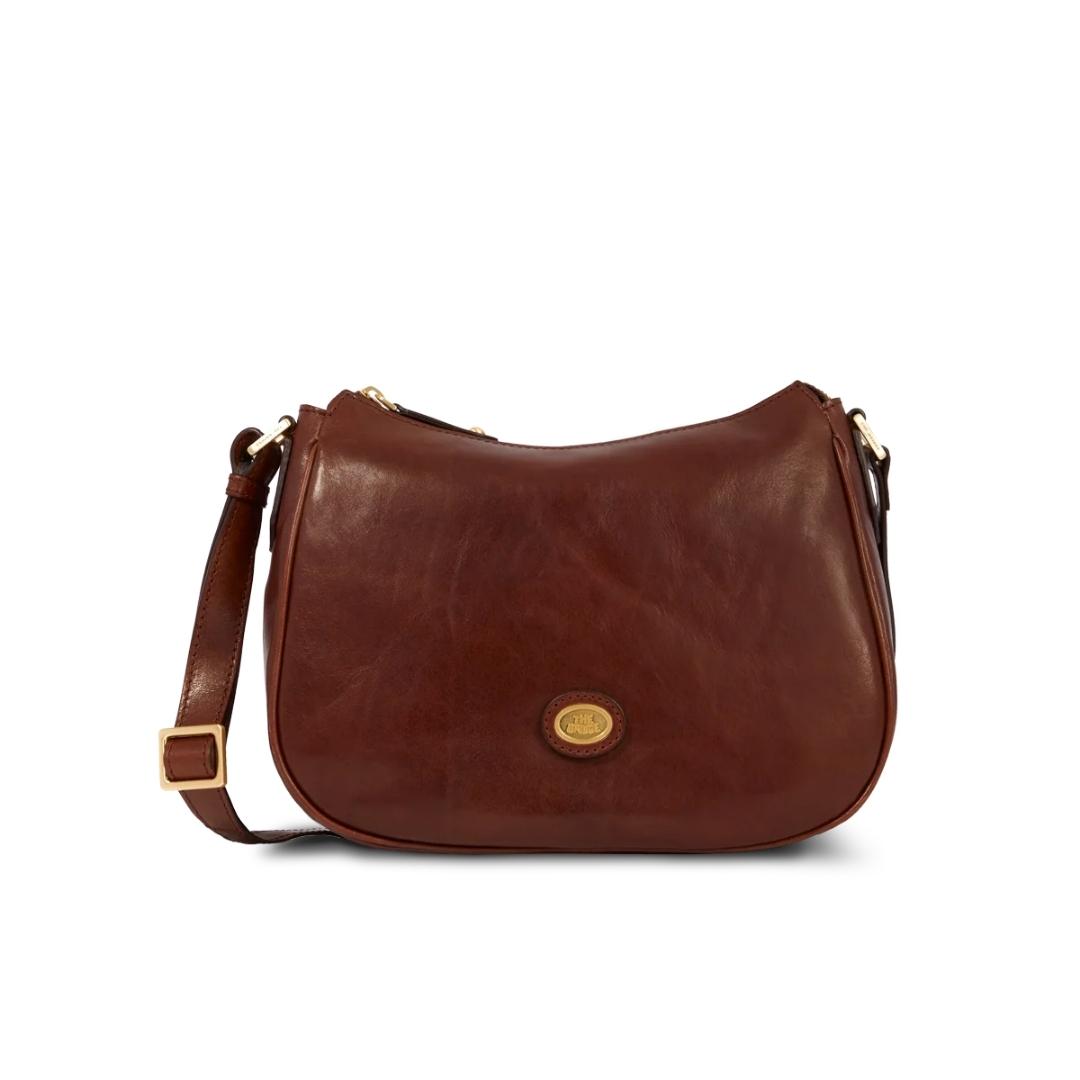 Borsa in Pelle con Tracolla e Zip