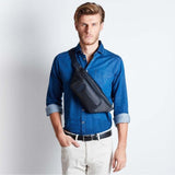 Marsupio Uomo in Pelle e Tessuto Pulse P16
