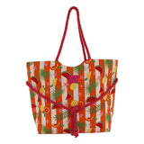 Borsa Mare L Corda Tropical Fucsia