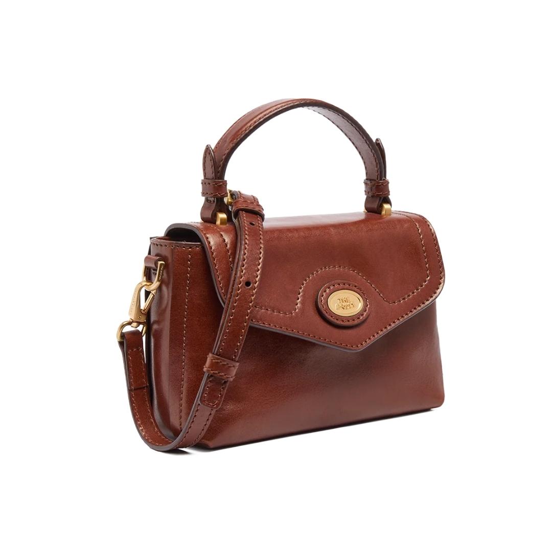 Mini Borsa a Mano in Pelle con Tracolla Rimovibile