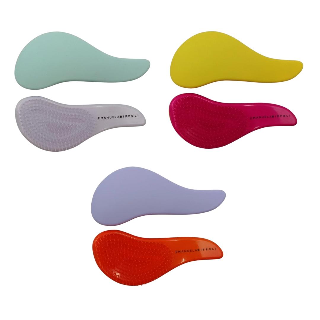 Spazzola Sciogli nodi Bicolore Gommata