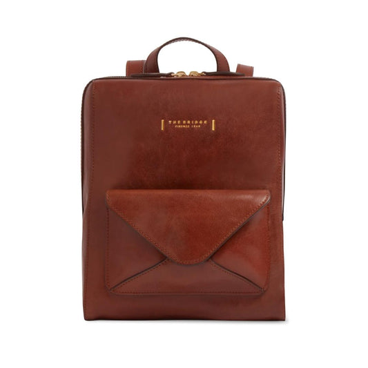 FRIDA Zaino Donna in Pelle con Tasca Frontale