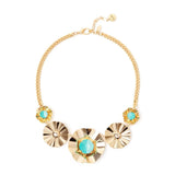 Collana corta groumette e fiori Ribera
