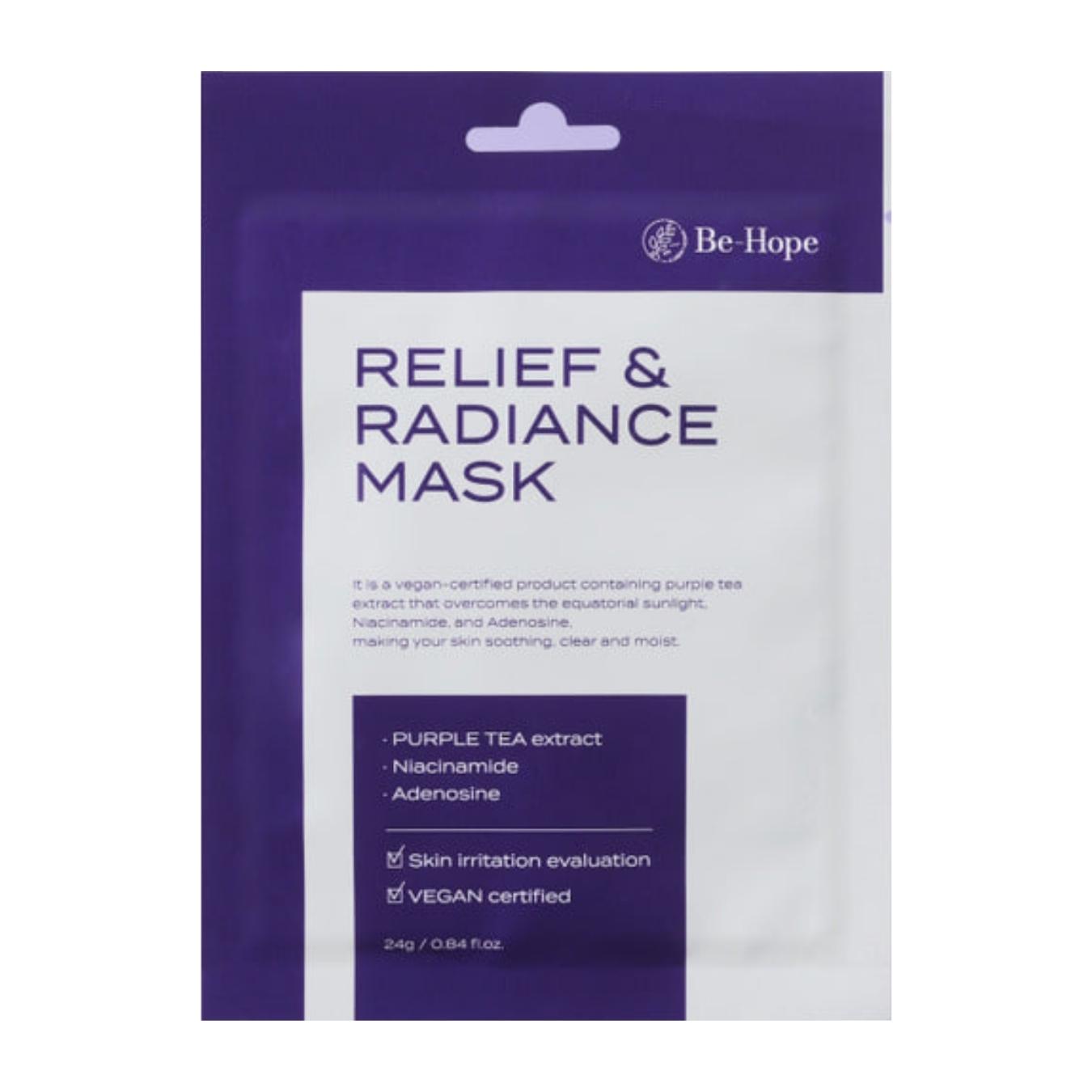 Be-Hope LUXURY VEGAN Relief & Radiance Mask