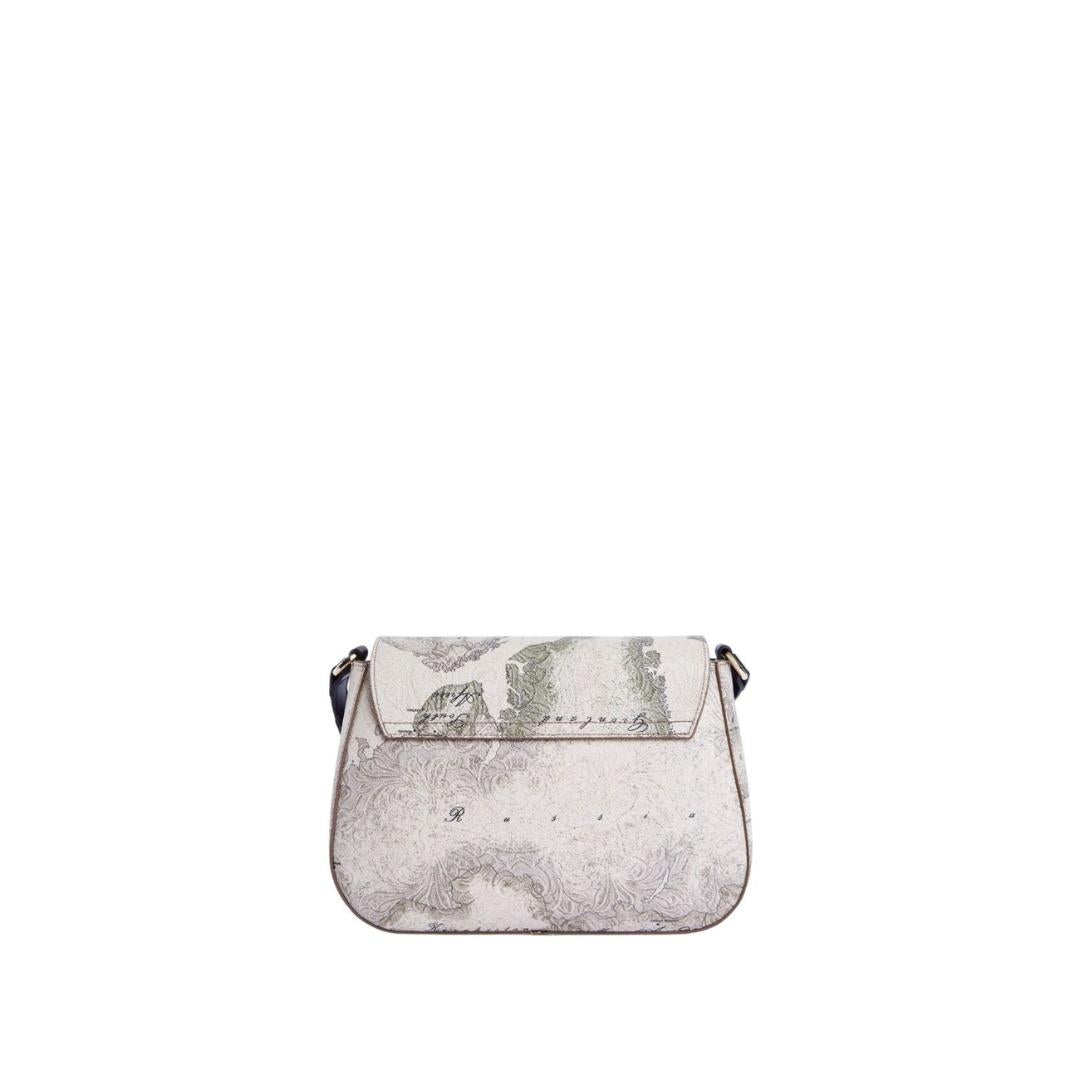 Borsa a Tracolla con Patta in Tessuto Goffrato Country Geo